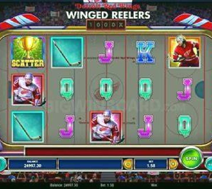 Detroit Red Wings Winged Reelers slot